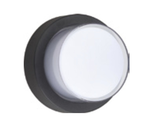 Buy Decorative LED Wall Light Fixture Wall Mounted 12W Circular / Square Black Bulkhead Light online manufacture