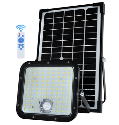 Buy 300W Solar Flood Light PIR Control and Remote Control IP65 ABS PC Metal Outdoor Solar Lights online manufacture