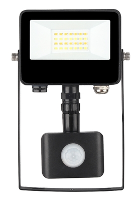 3000K-6500K LED Flood Light Plug Play PIR Or Photocell 10W Die Casting Landscape Flood Light